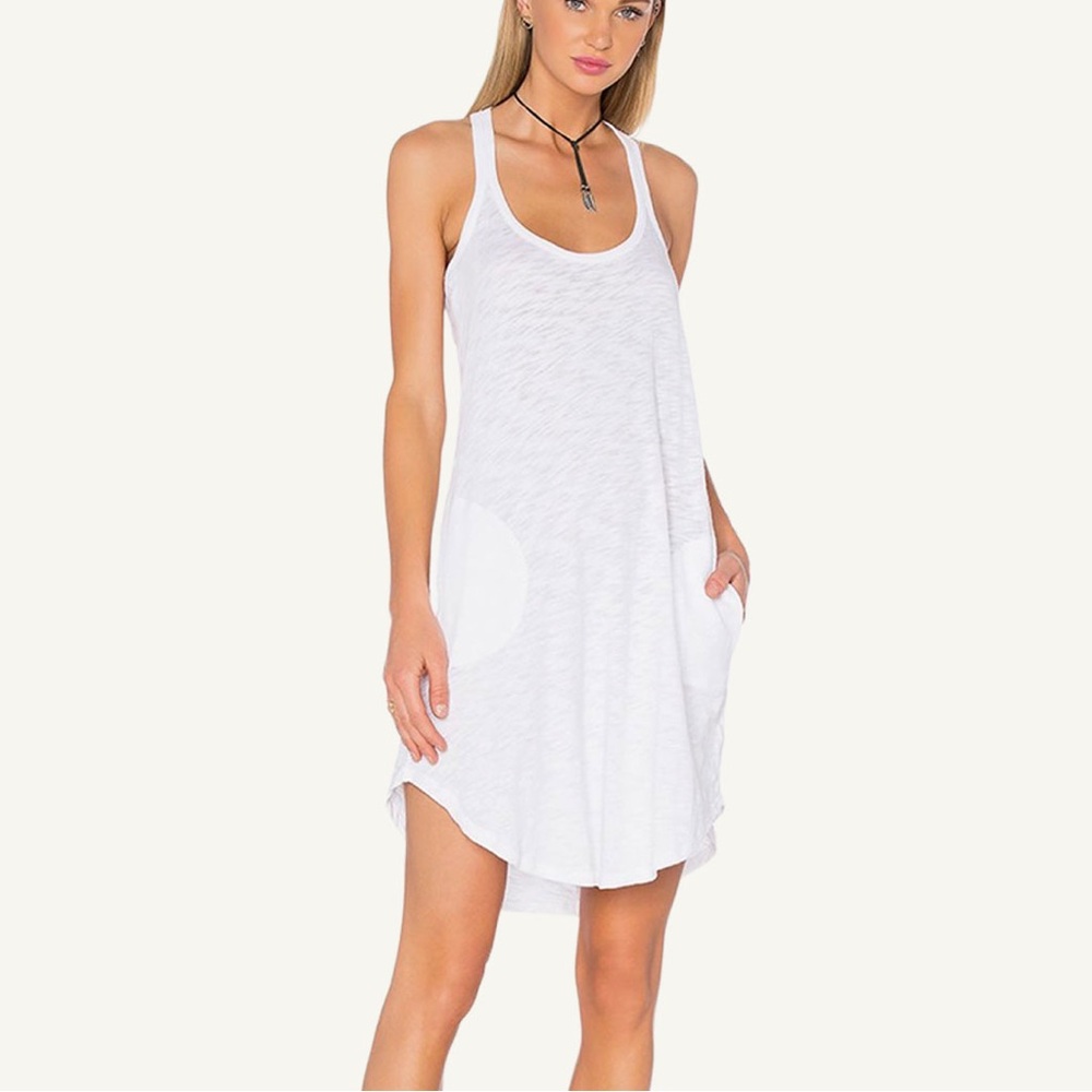ATM Anthony Thomas Melillo Trapeze Tank Dress White M